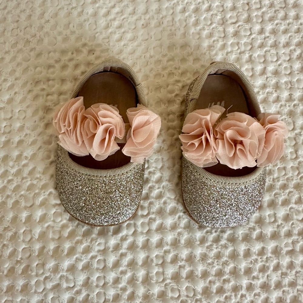 H&M Gold & Rose Ballet Flats